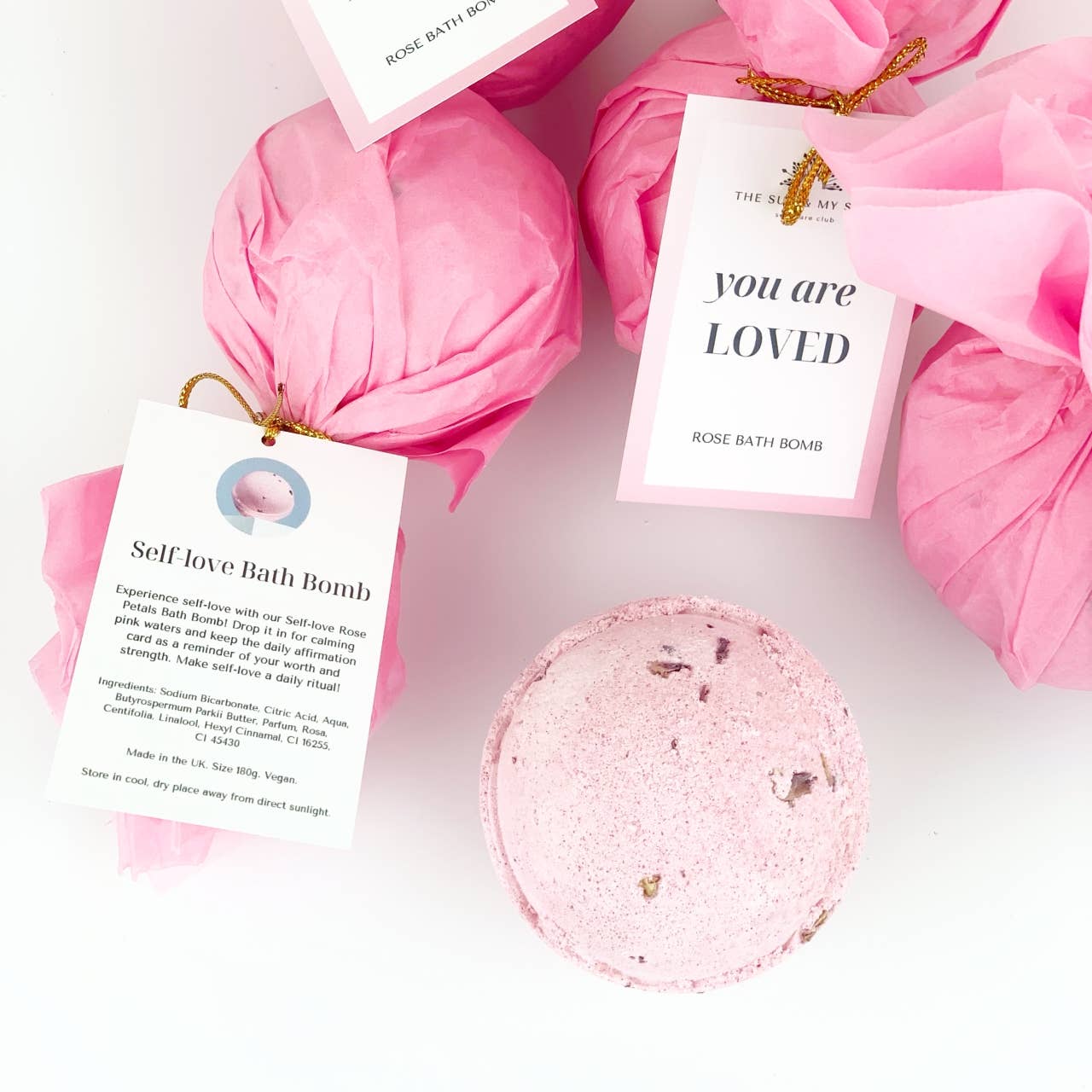 You Are Loved - Self-love Rose Bath Bomb