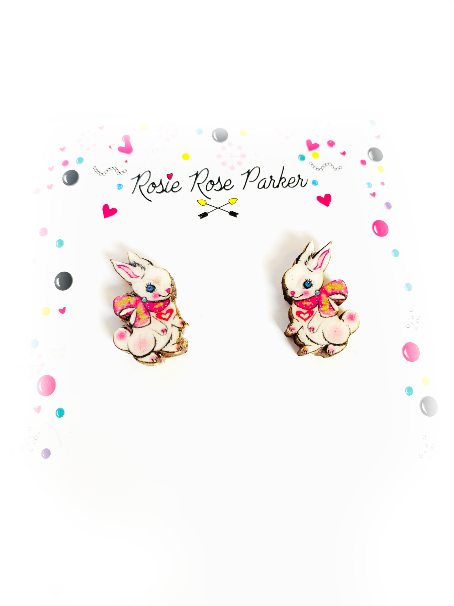 Rosie Rose Parker - Rabbit bunny studs