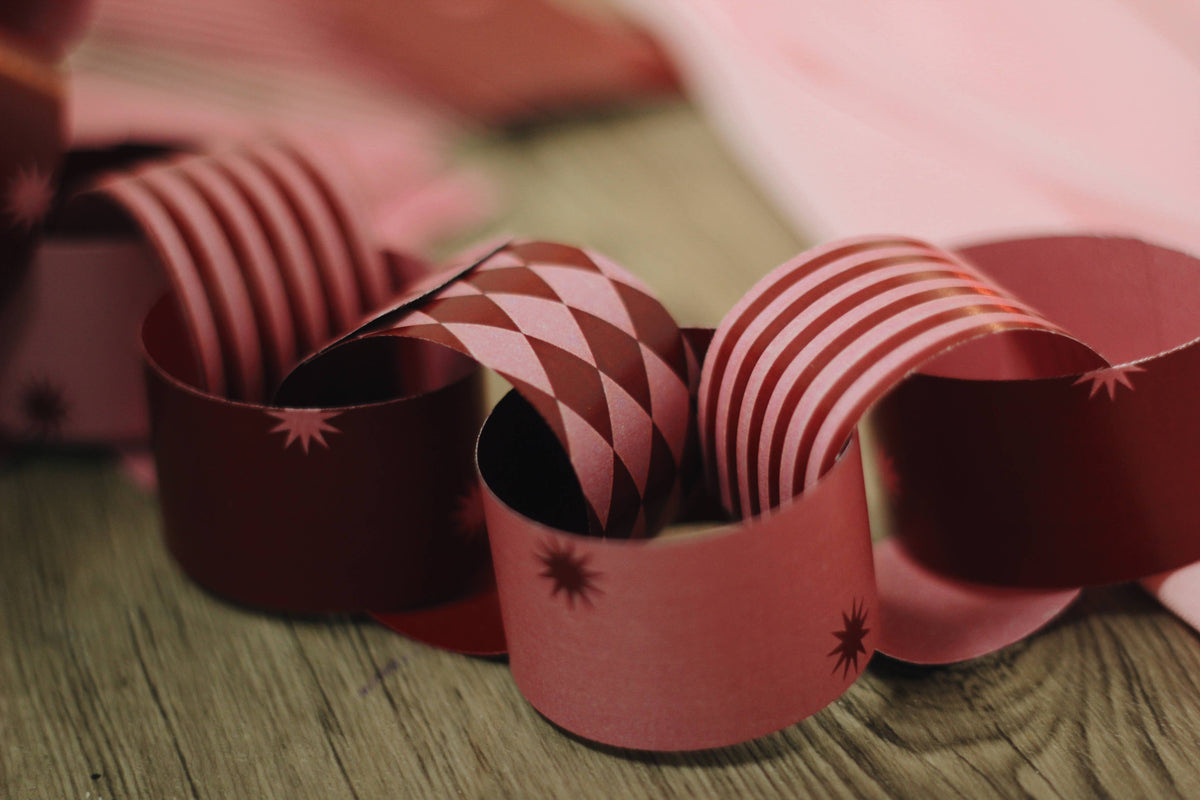 Berry & Blush | Paper Chain Kit Valentines Party Decor