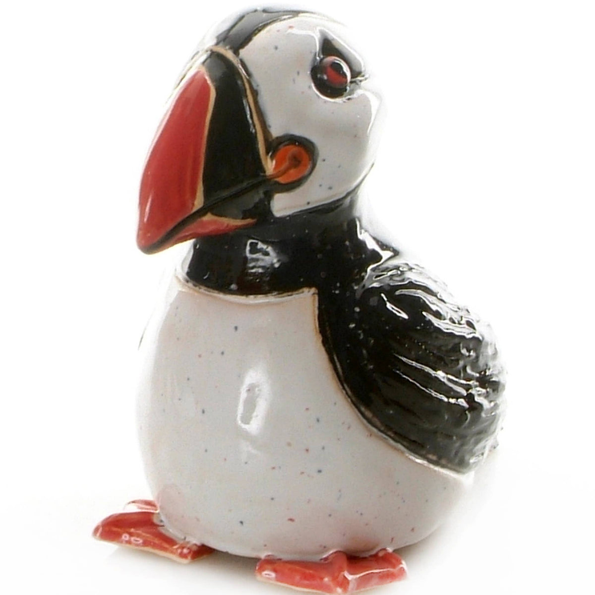 Puffin Sitting Handmade Ceramic Figurine