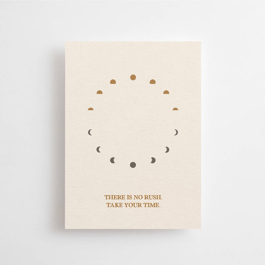 Anna Cosma - THERE IS NO RUSH. TAKE YOUR TIME MINI CARD