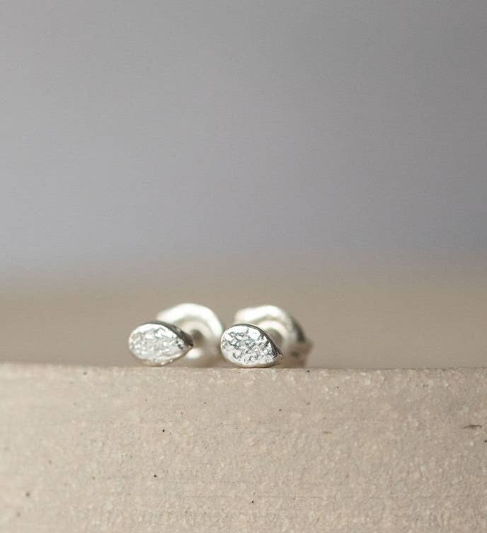Lucy Kemp Jewellery - Sterling Silver Mini Teardrop Studs