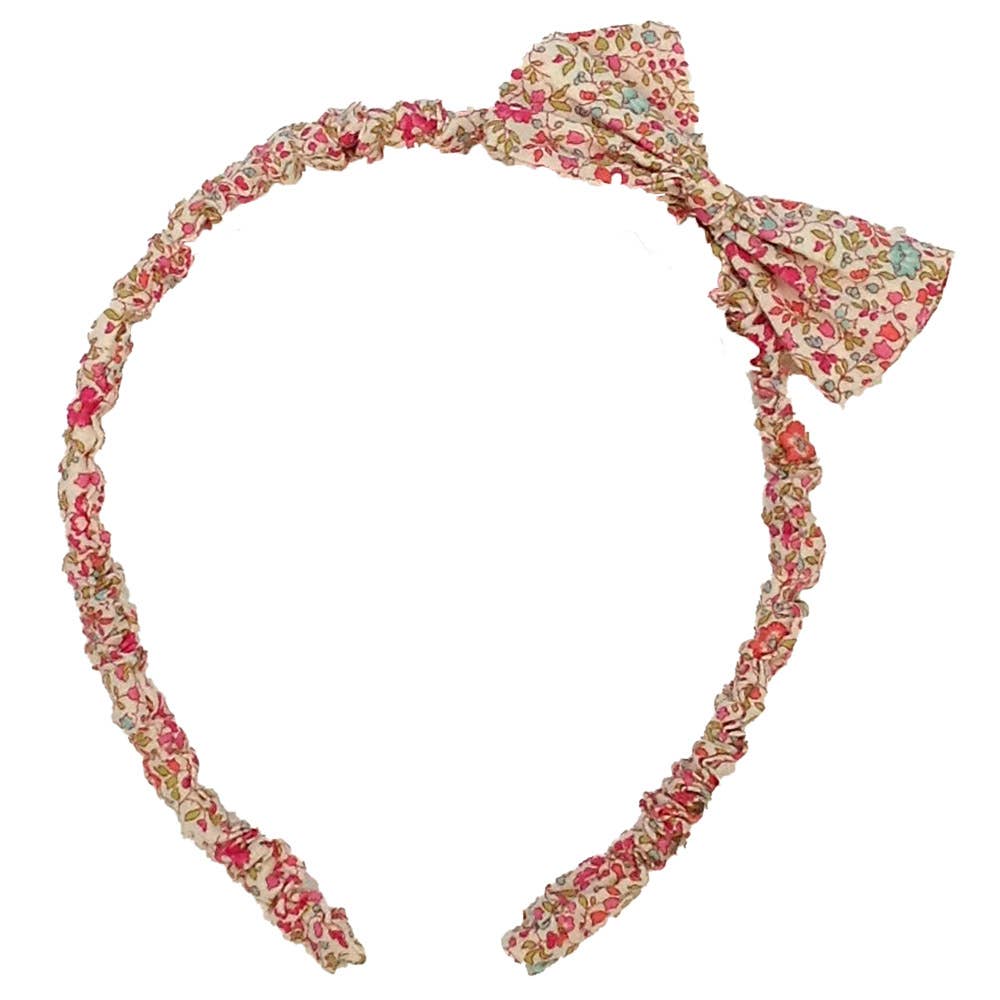 Hairband with Bow in Liberty fabric