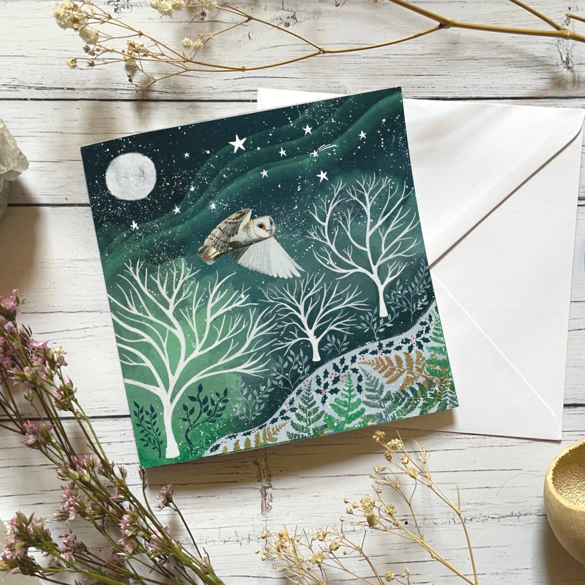 Glitter & Earth - Winter owl
