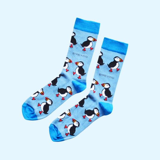 Bare Kind - Blue Puffin Socks