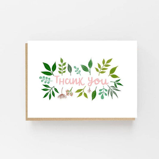 Lomond Paper Co - Thank You - Leaf Design