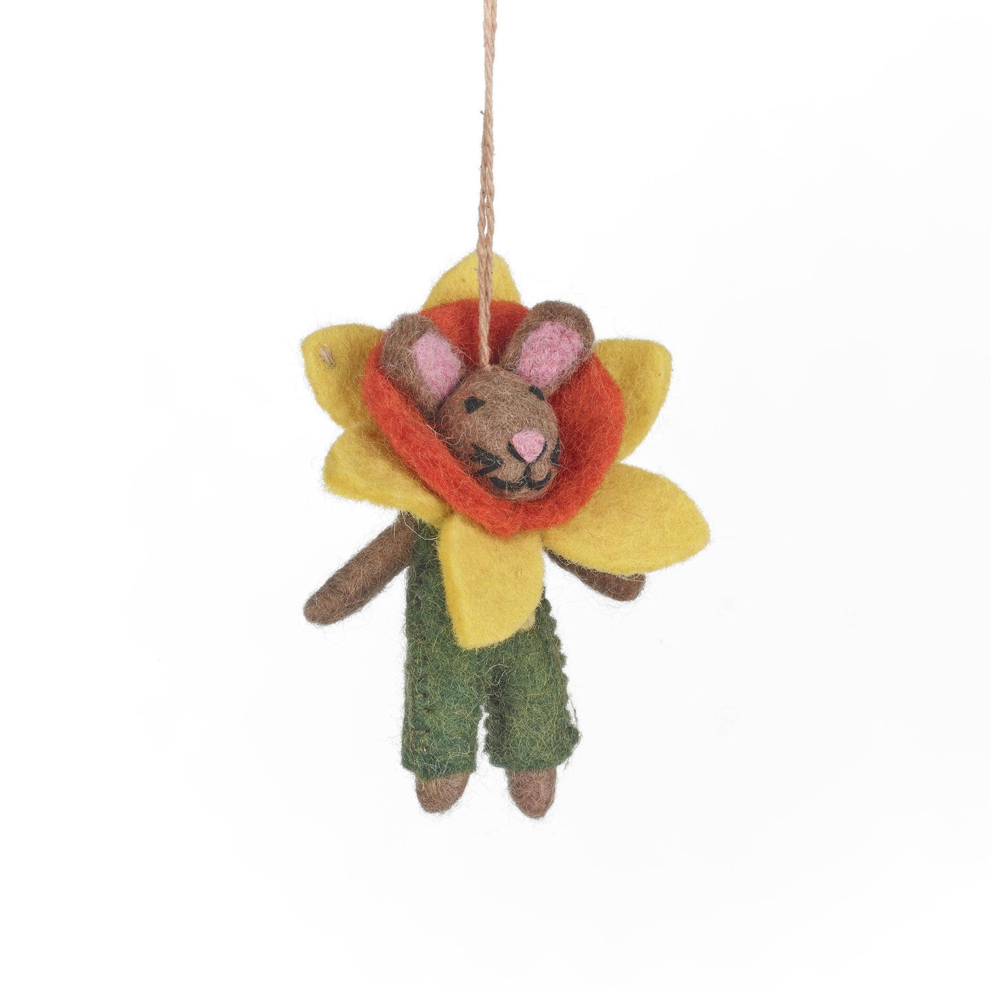 Handmade Felt Danni the Daffodil Bunny Spring Decoration