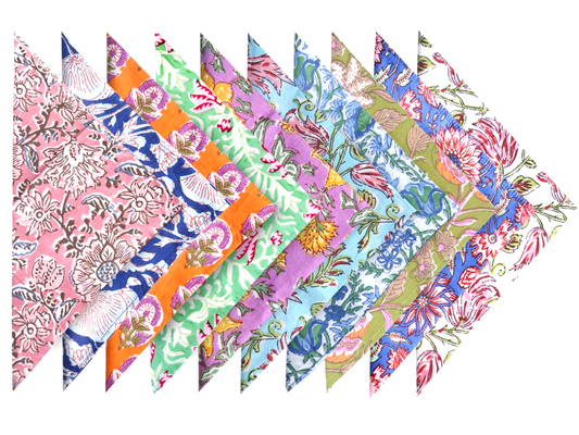 Kantha Decor - Dinner napkins  -  Multicolor 18'' Napkins