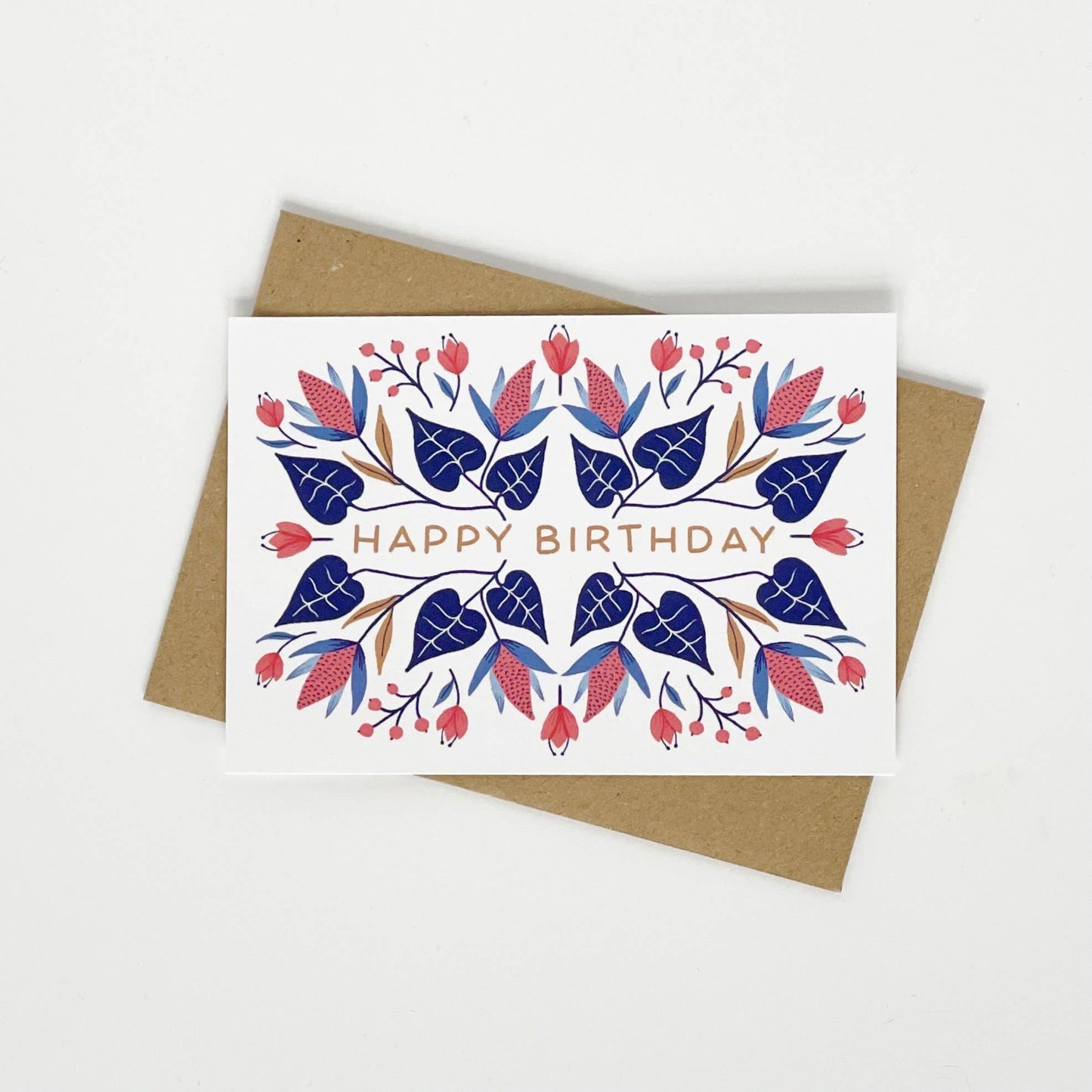 Lomond Paper Co - Happy Birthday - Floral Winter Design