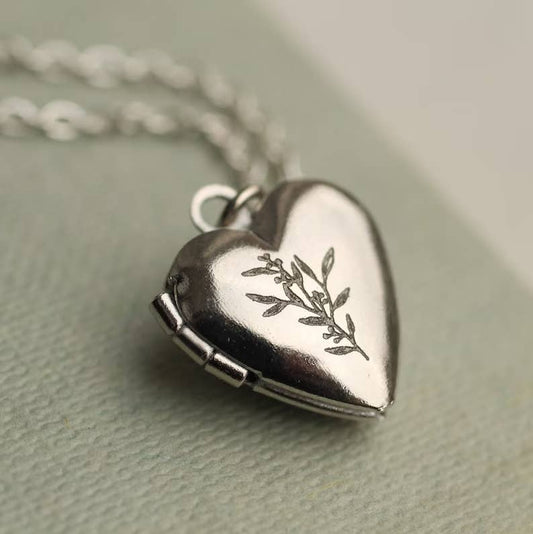 Silk Purse, Sow's Ear - Tiny Silver Heart Locket