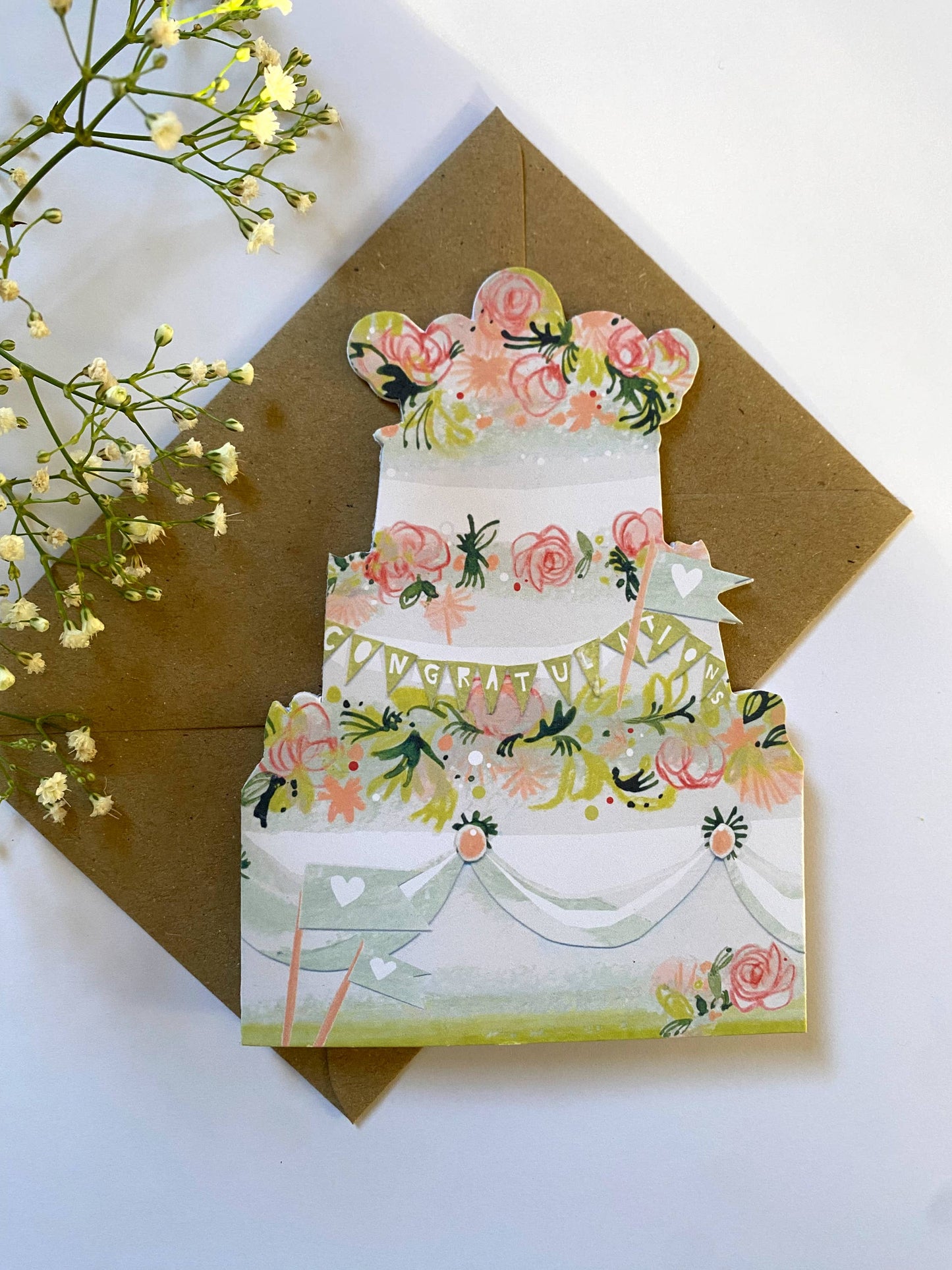 Esther Kent Design - Celebration Cake Mantelpiece Card