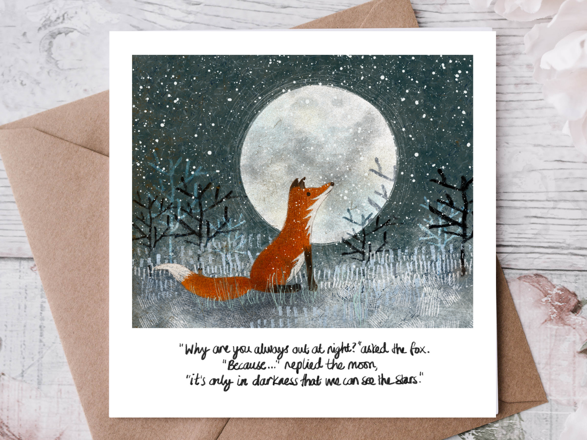 'To See The Stars' - Greeting Card by Fox Under The Moon