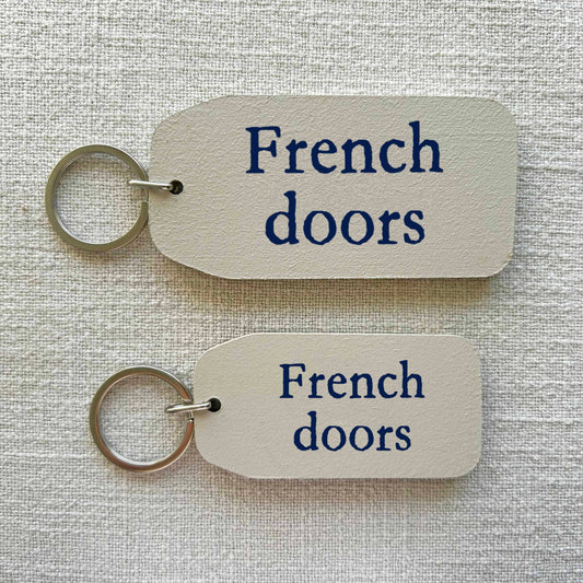 The Wooden Postcard Company - French Doors - Wooden Key Tag