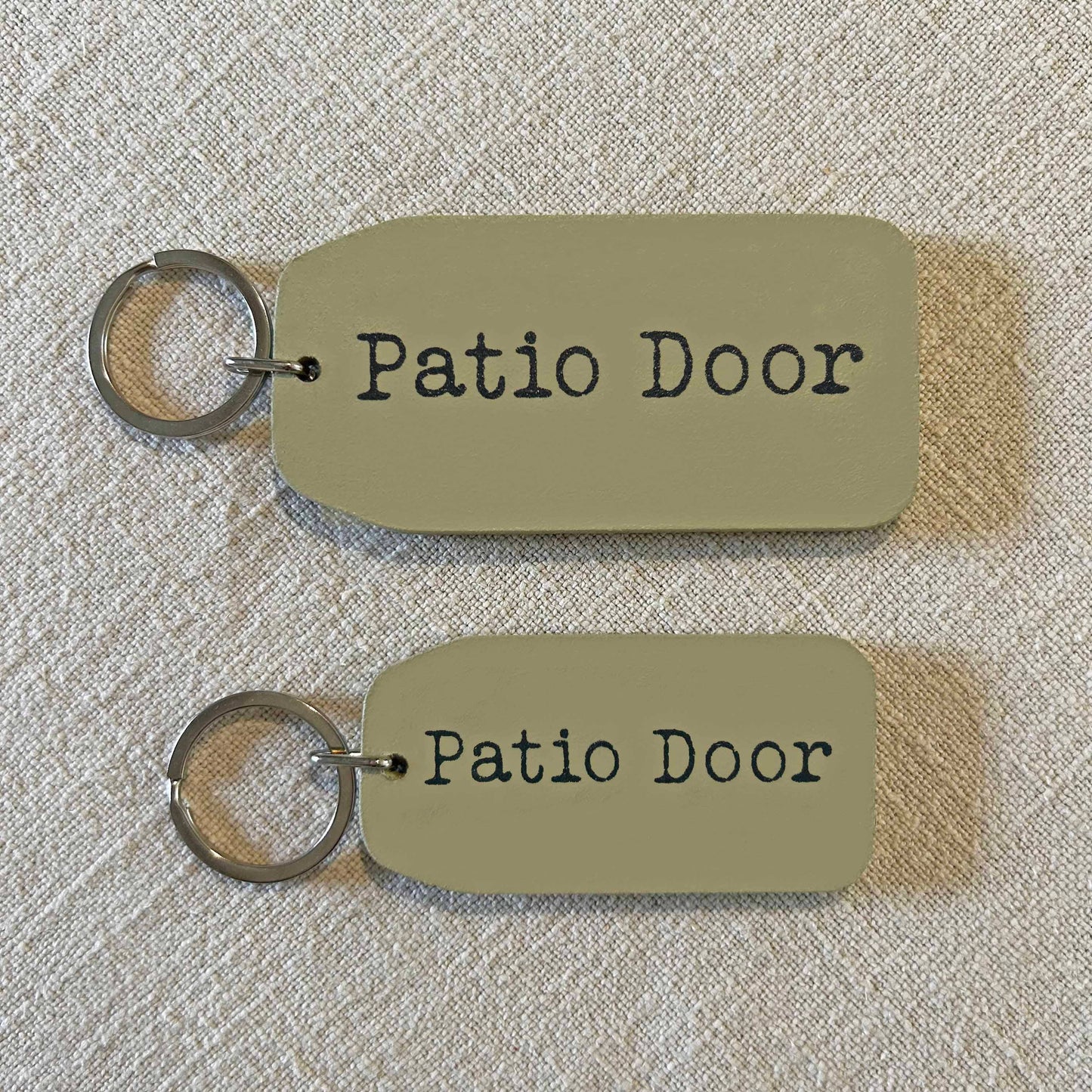 The Wooden Postcard Company - Patio Door - Wooden Key Tag