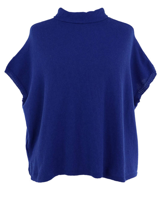 Cadenza Italy Ltd - Classic Cashmere Blend Tunic: Royal Blue