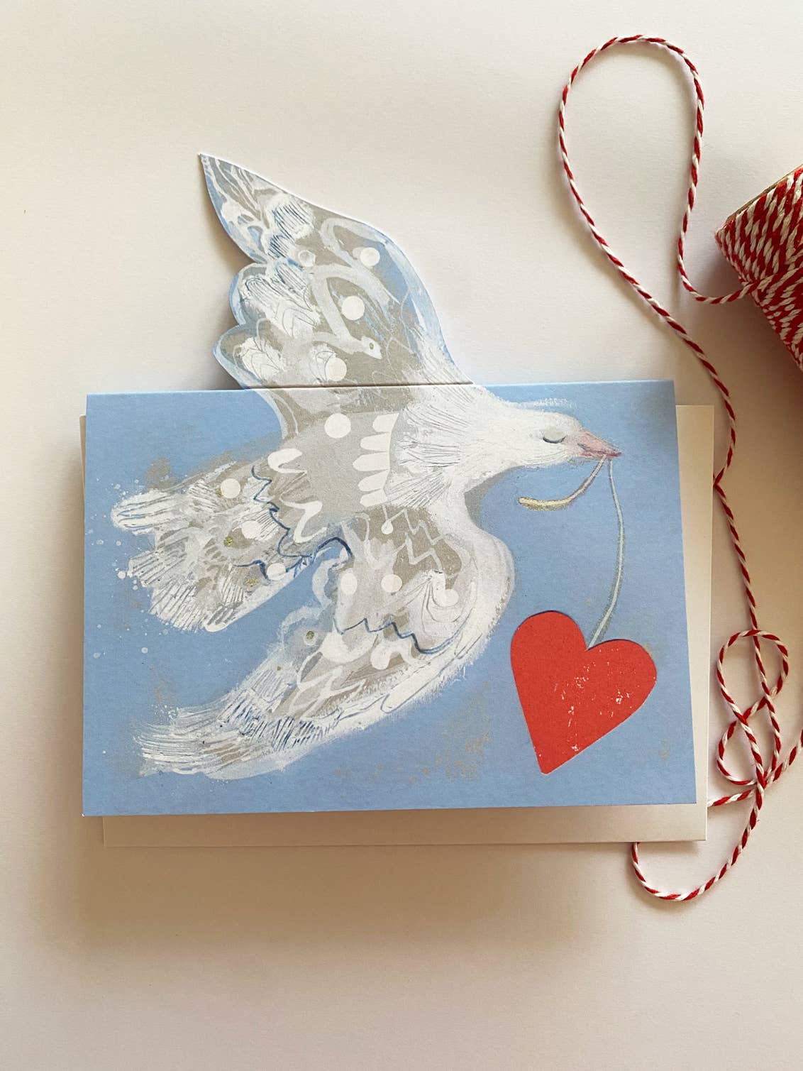 Esther Kent Design - Love Dove Mantelpiece Card