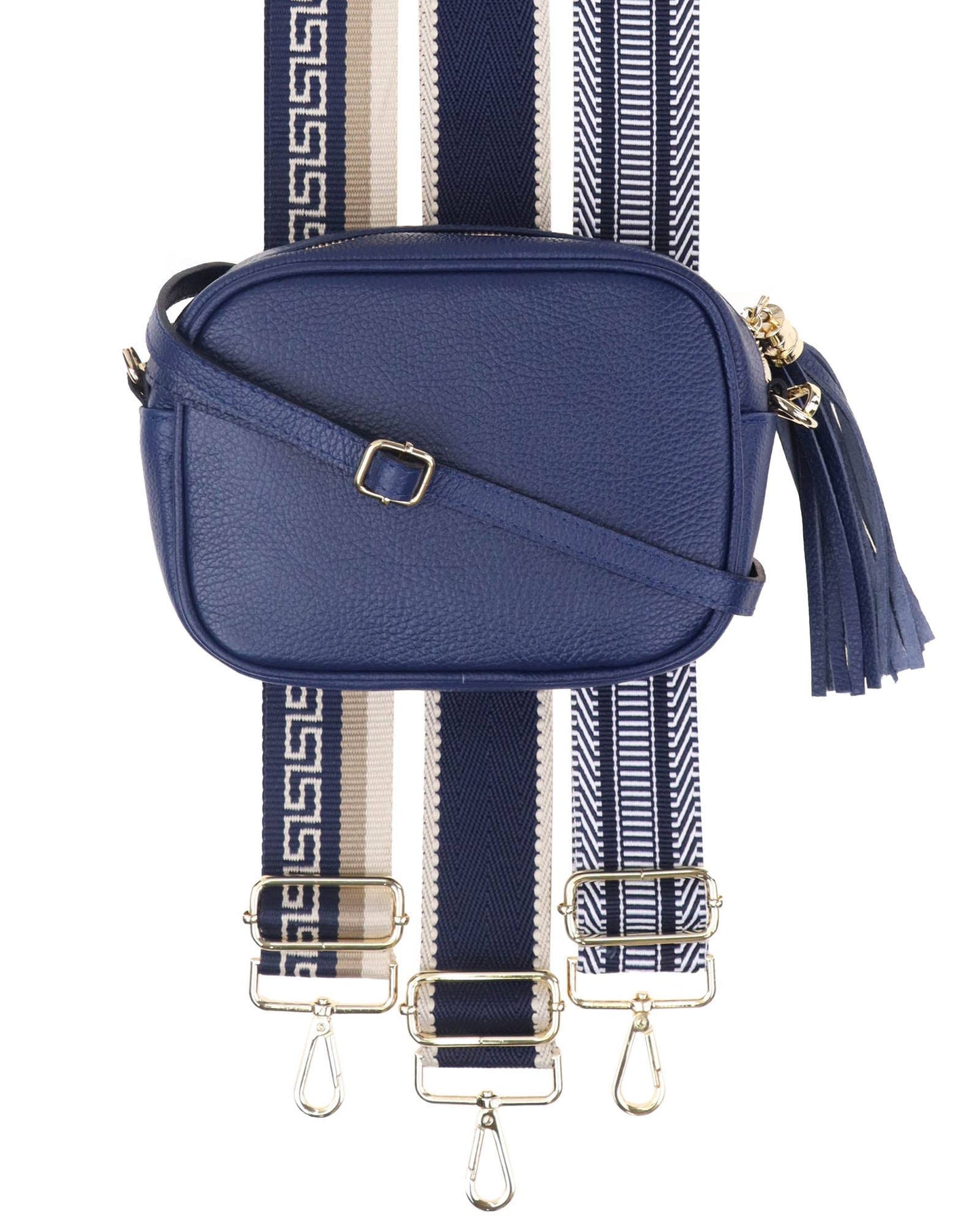 Cadenza Italy Ltd -  - Tassle Crossbody Leather Camera Bag