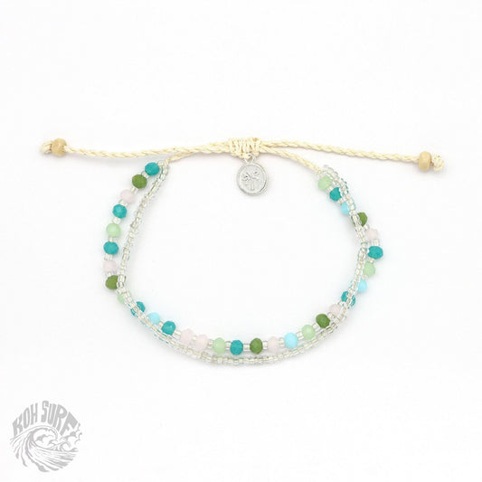 Pineapple Island -  Kanawa Beach Beaded Bracelet, Surf Bracelet by Koh Surf : Earth Tones - PAL-140
