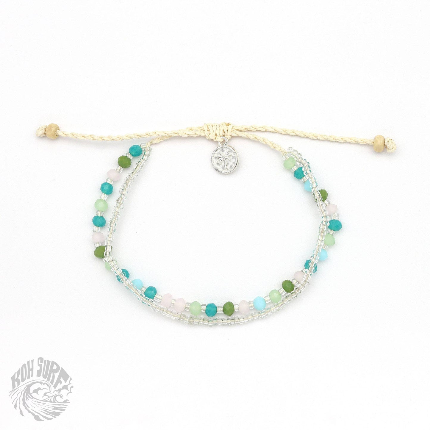 Pineapple Island -  Kanawa Beach Beaded Bracelet, Surf Bracelet by Koh Surf : Spring Tones