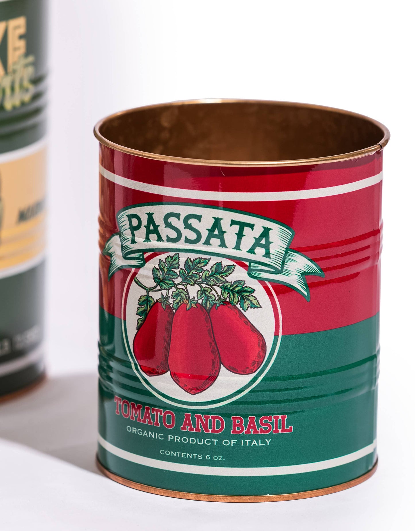 McGowan & Rutherford Ltd - Set of 3 Retro "Tomato, Olives, Passata" Storage Tins