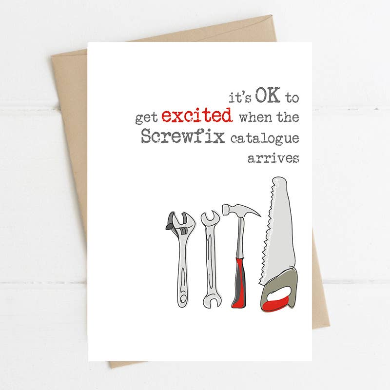 Dandelion Stationery - Screwfix Catalogue - Greetings Card