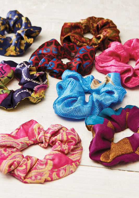 Namaste - Recycled Sari Hair Scrunchies