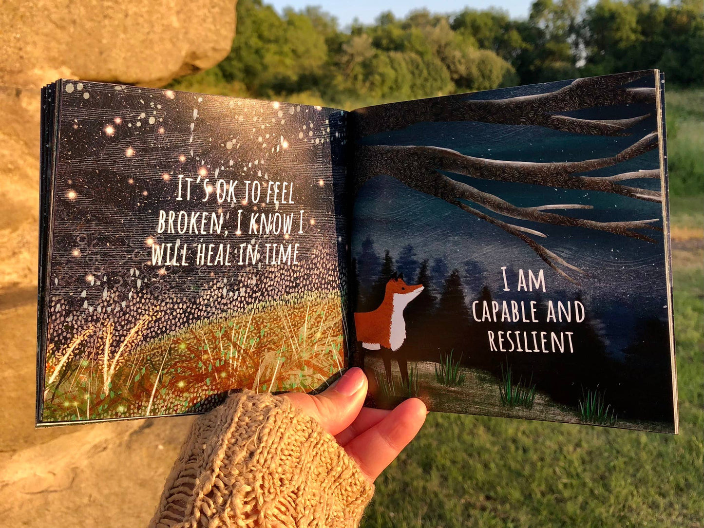 Fox under the Moon - Light In The Dark - A Book of Affirmations
