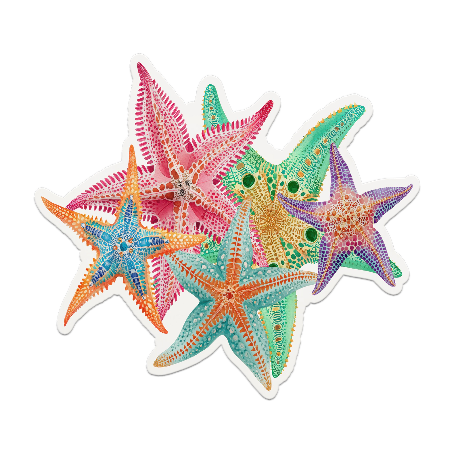 Starfish Seaside Nautical Coastal Postcards Notecards