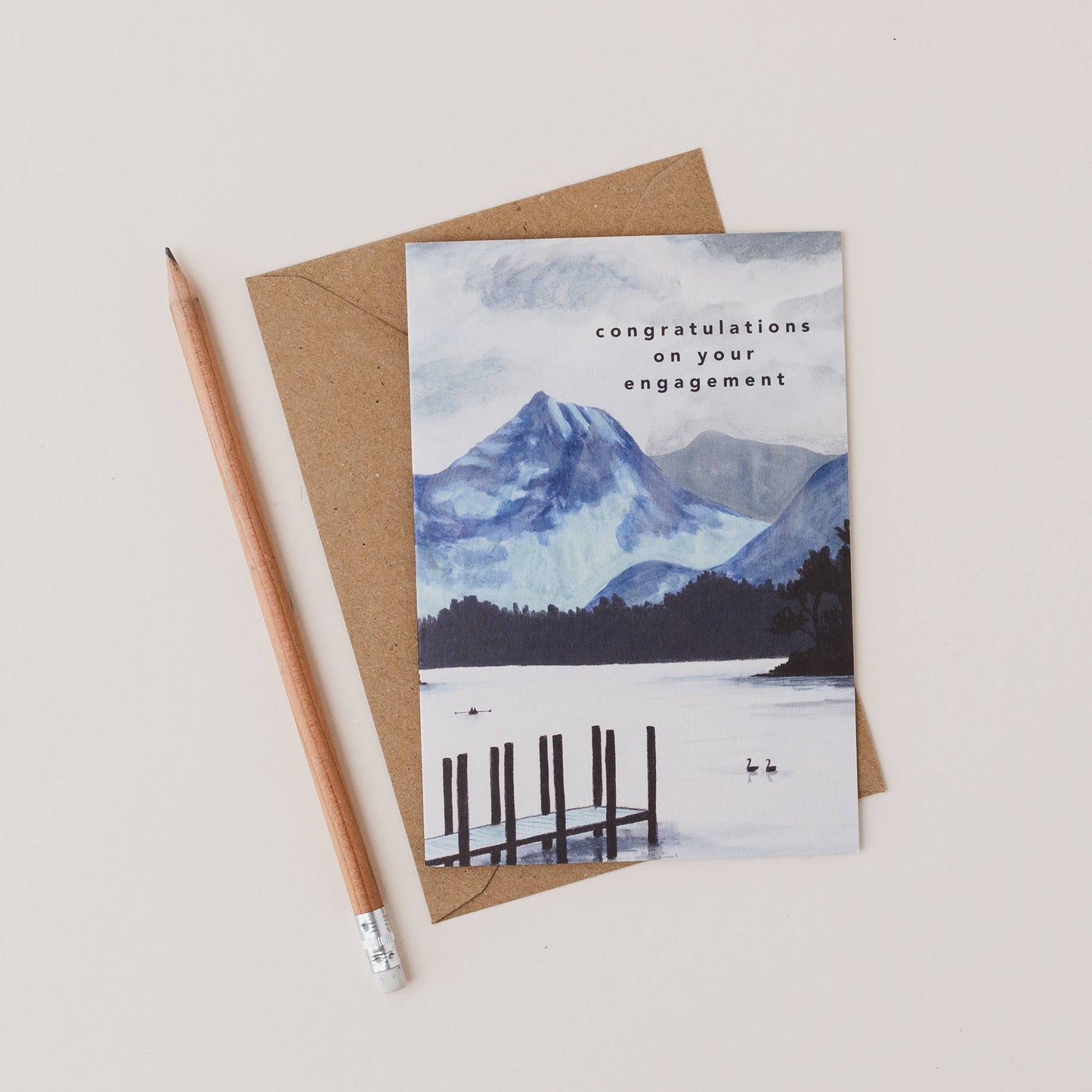 Lake District Mountain Engagement Card