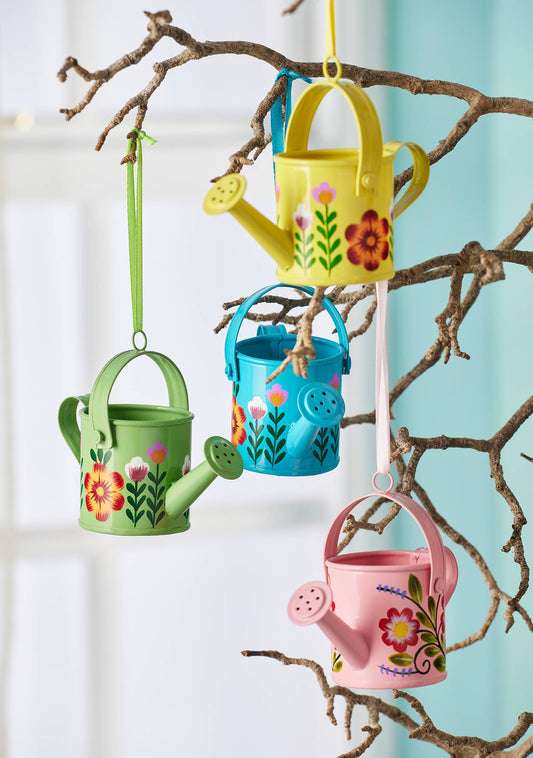 Namaste - Hand painted Mini Watering Can Decoration