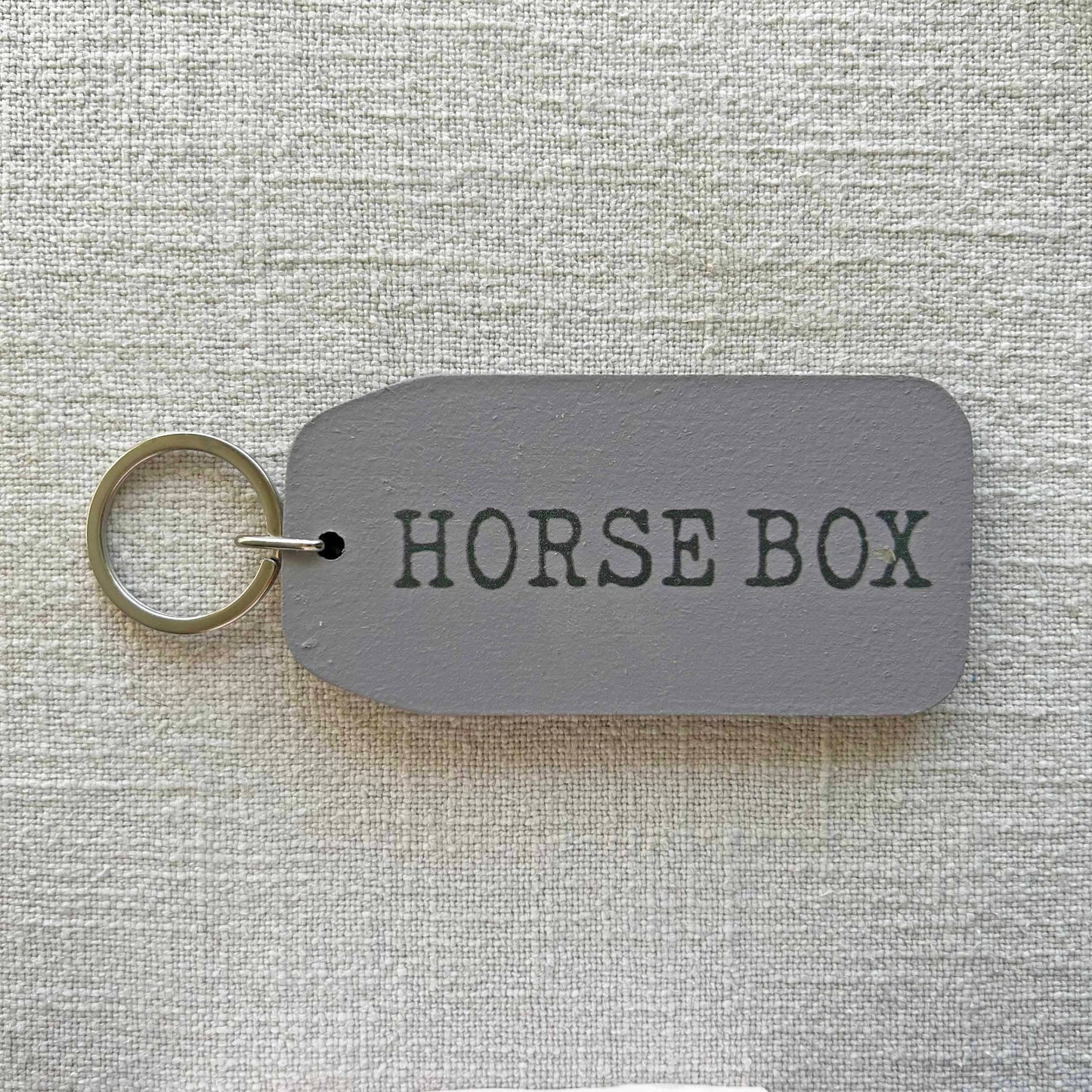 The Wooden Postcard Company - HORSE BOX Wooden Key Tag