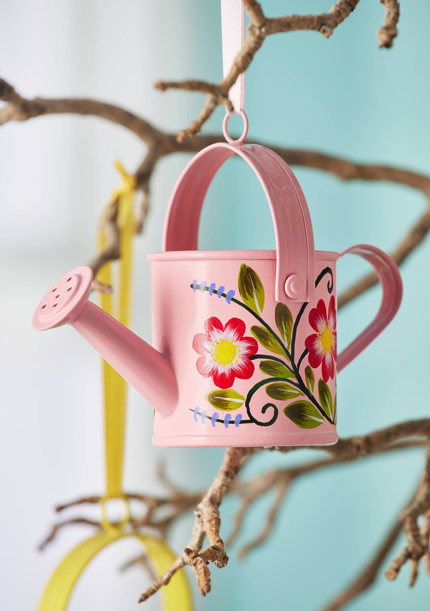 Namaste - Hand painted Mini Watering Can Decoration