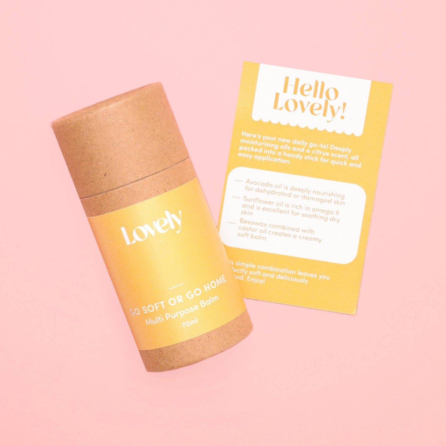 Lovely Skincare - Go Soft or Go Home - Multi Purpose Balm Stick