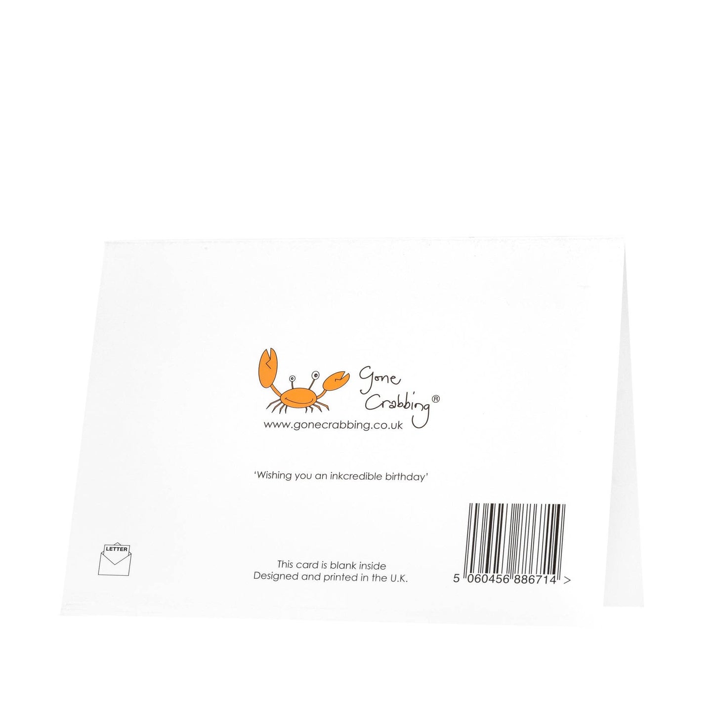 Gone Crabbing - Wishing you an Inkcredible Birthday Greeting Card