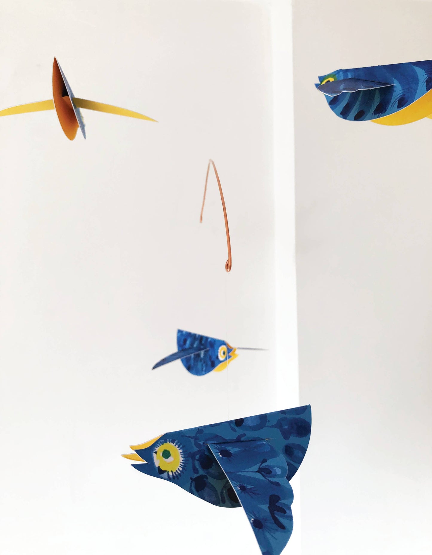 Esther Kent Design - Bluebirds Handmade Paper Birds Mobile