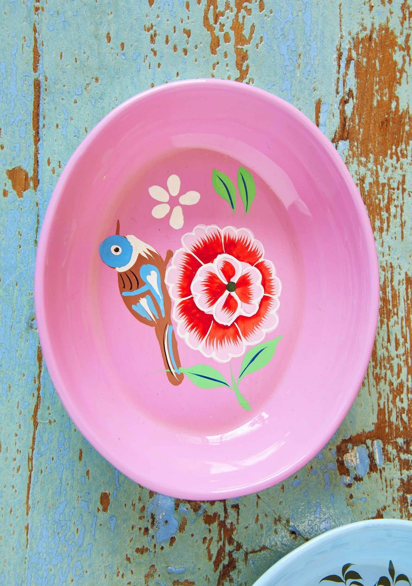 Namaste - Hand Painted Oval Trinket Dish