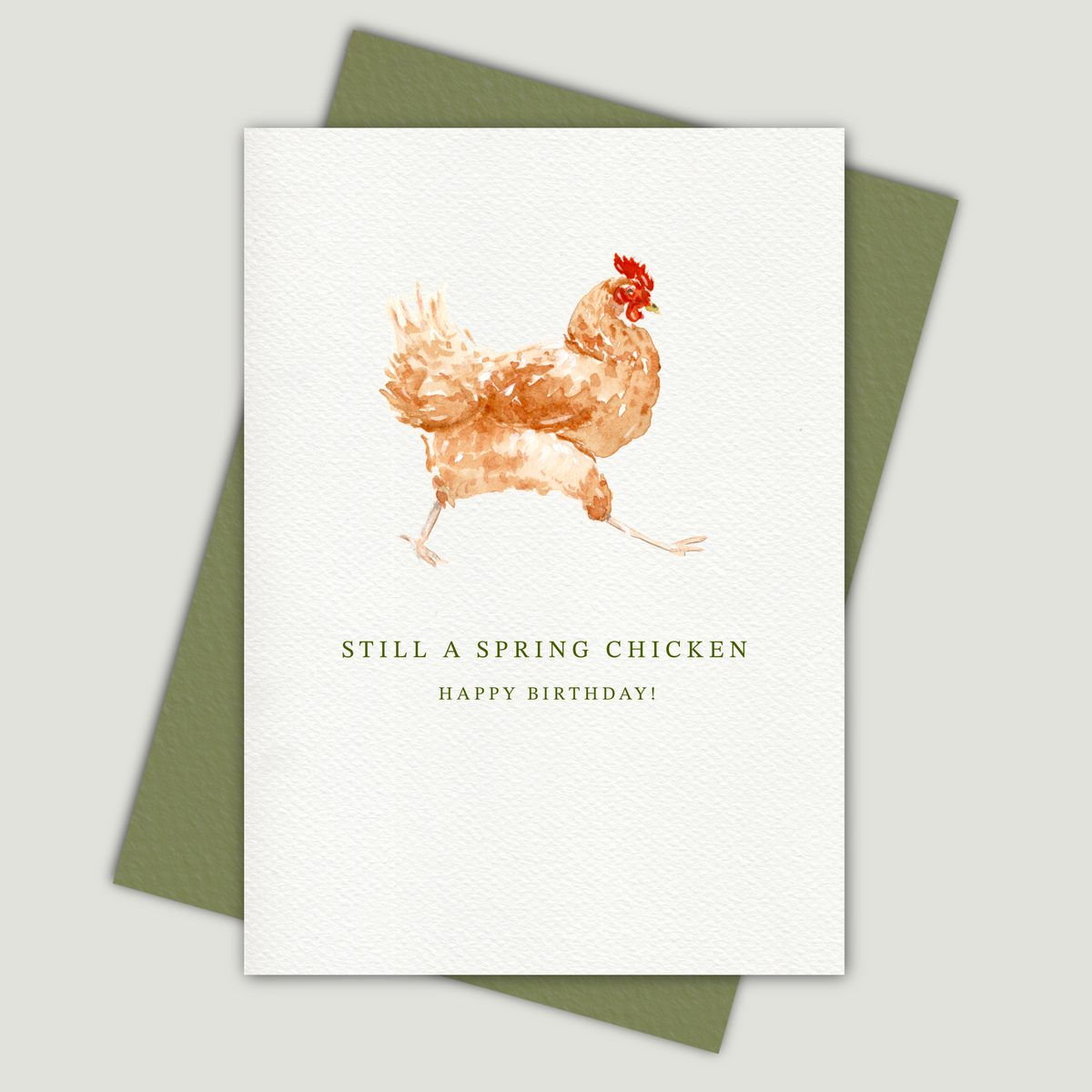 Honey & Incense - Spring Chicken Birthday Card | Quacking Puns