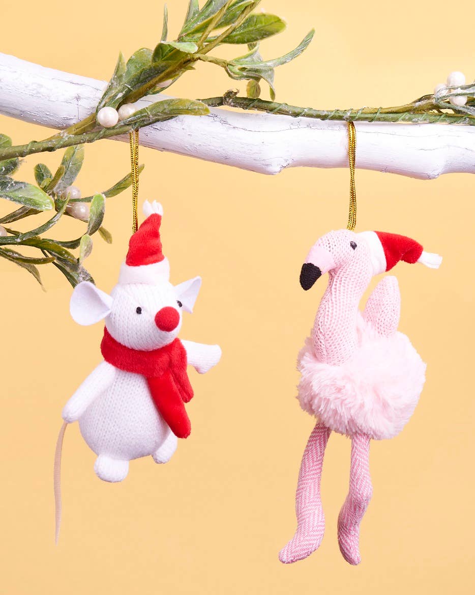 White Mouse Christmas Decoration, Unique Christmas Decor