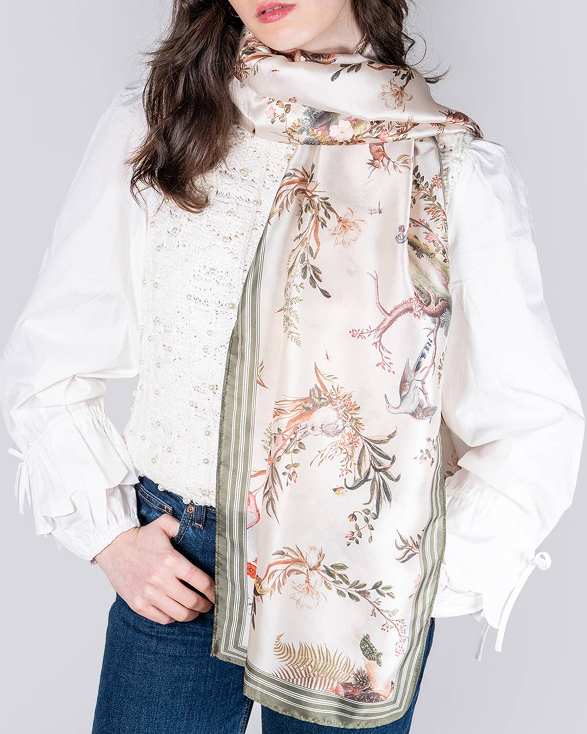 FABLE Wonderland Toile Silky Scarf