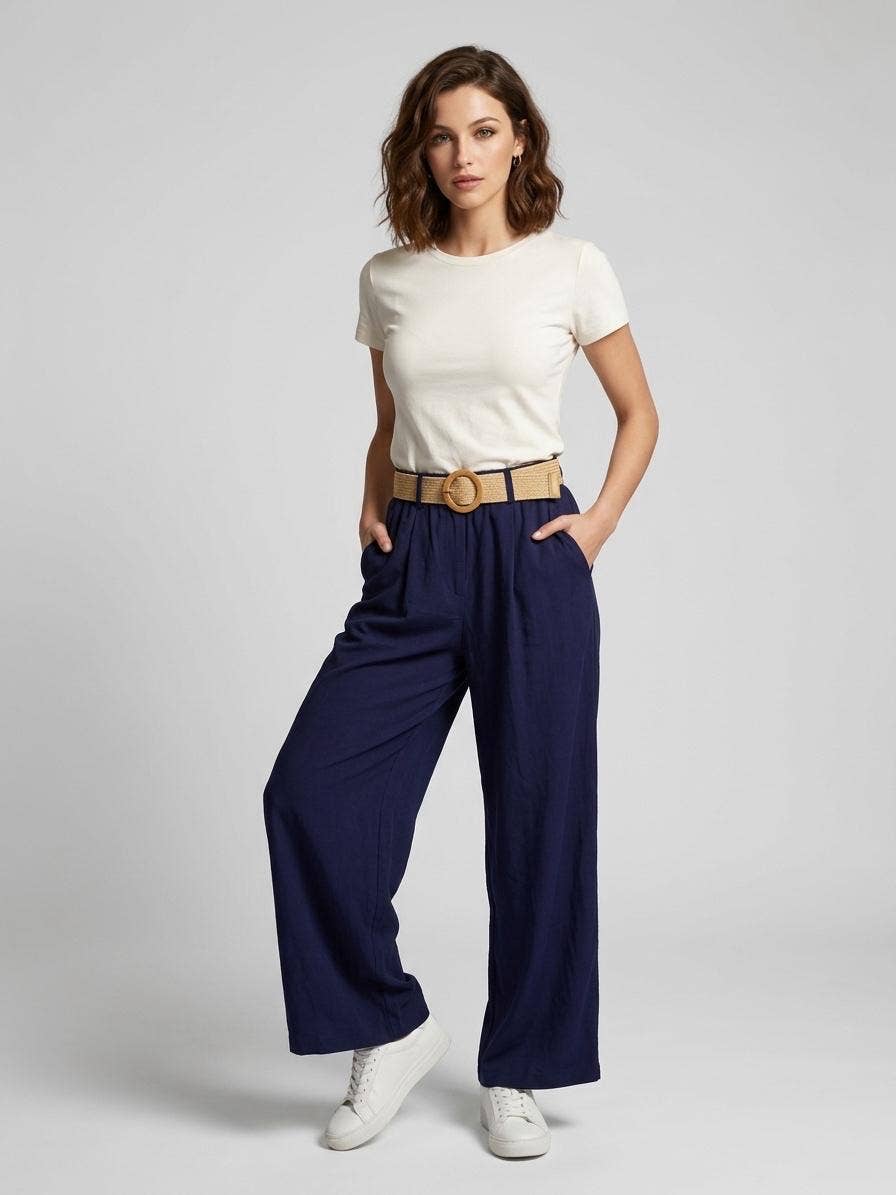 Summer Belted Wide Leg