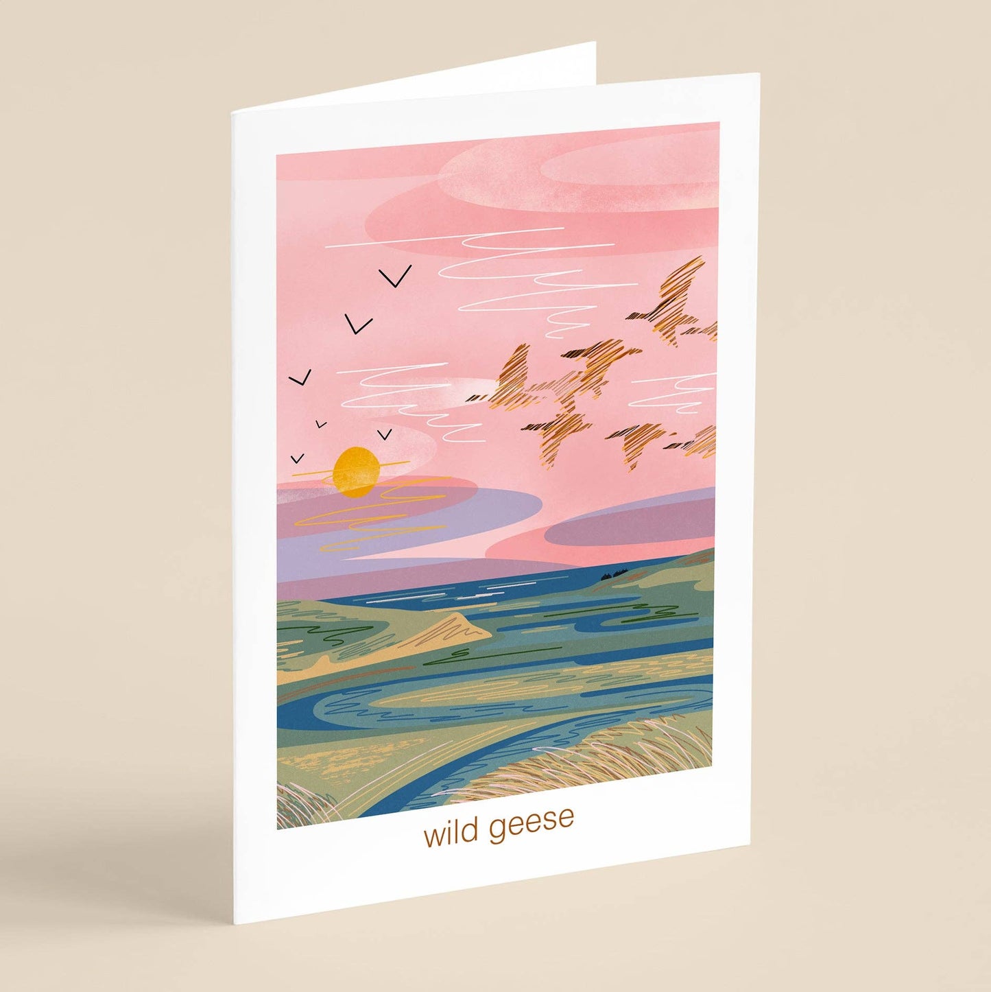 Wild Geese Greeting Card