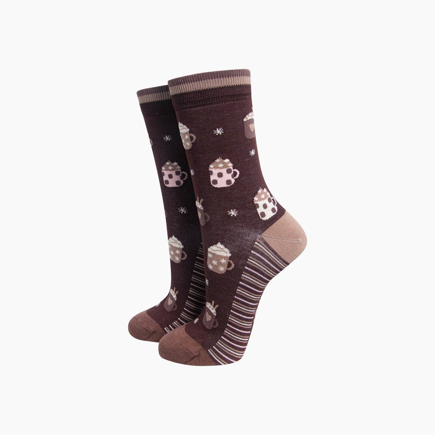 Hot Chocolate Women's Bamboo Socks in Brown