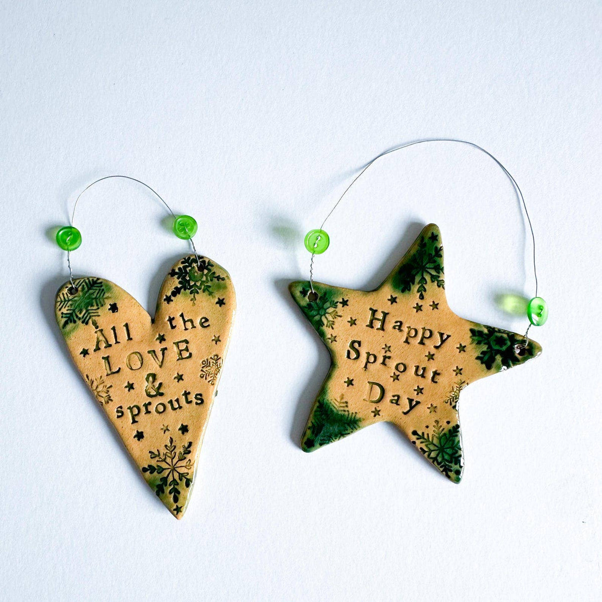 All the LOVE & Sprouts Heart. Tree decoration ornament