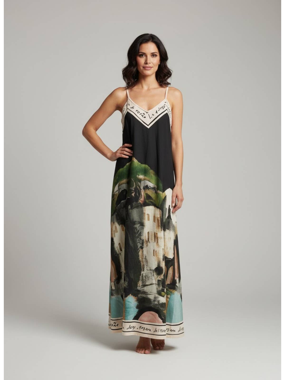 Vienna Bliss Printed Maxi Dress