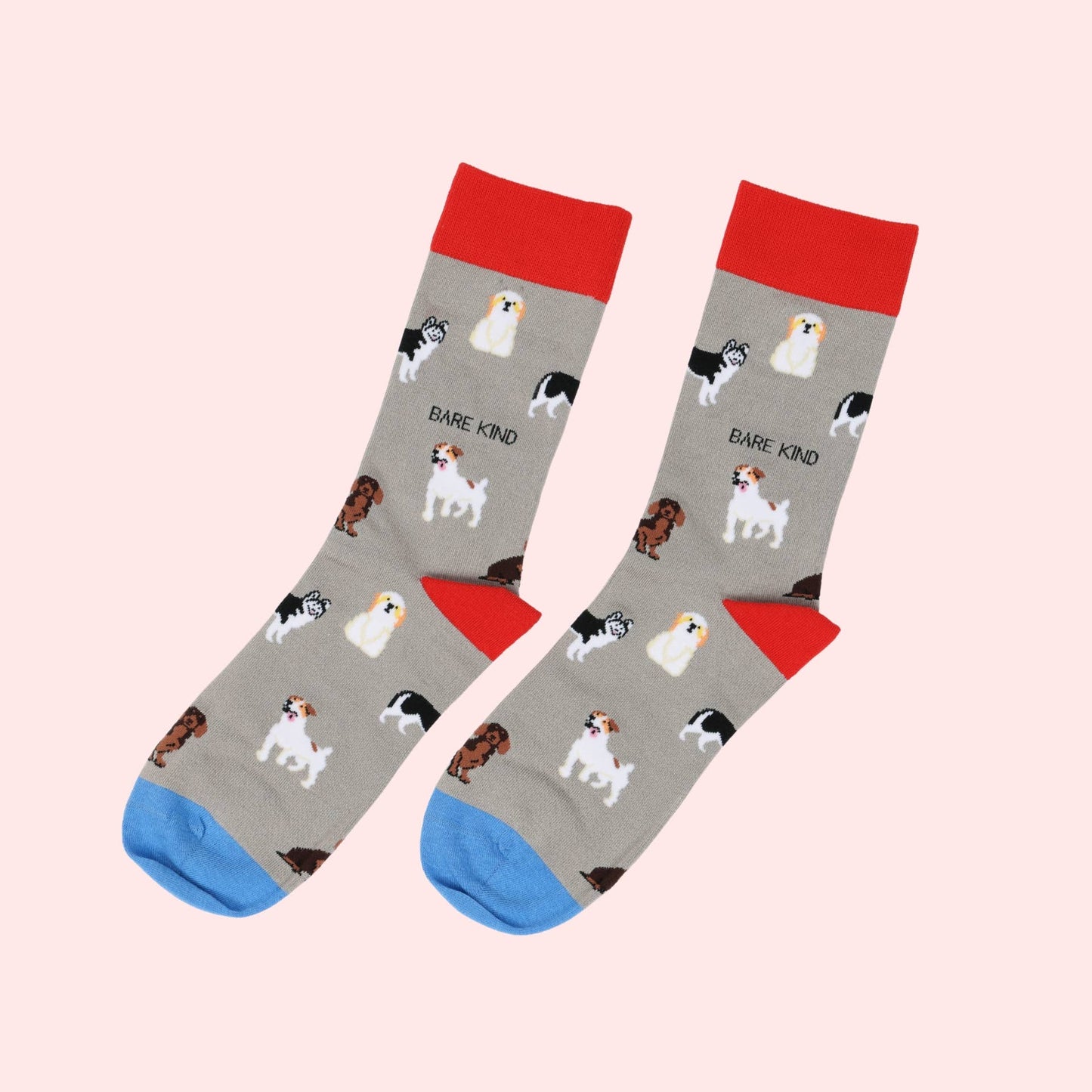 Bare Kind - Grey Dogs Socks
