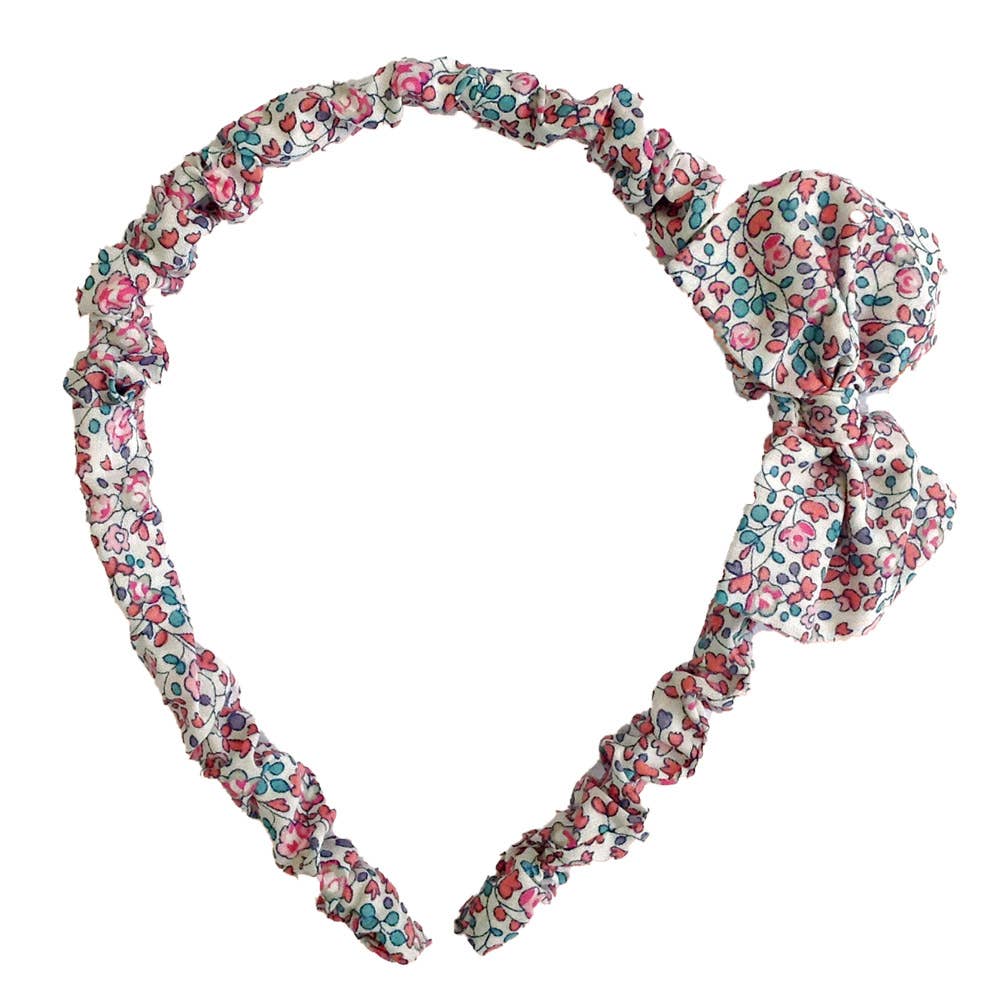 Hairband with Bow in Liberty fabric