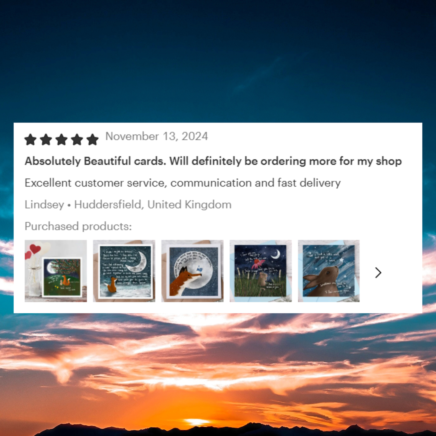 Fox under the Moon - 'Time For Me' - Foiled Greeting Card by Fox Under The Moon
