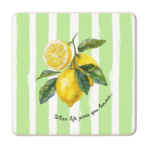 Art Wow - Coasters 'When life gives you lemons...'