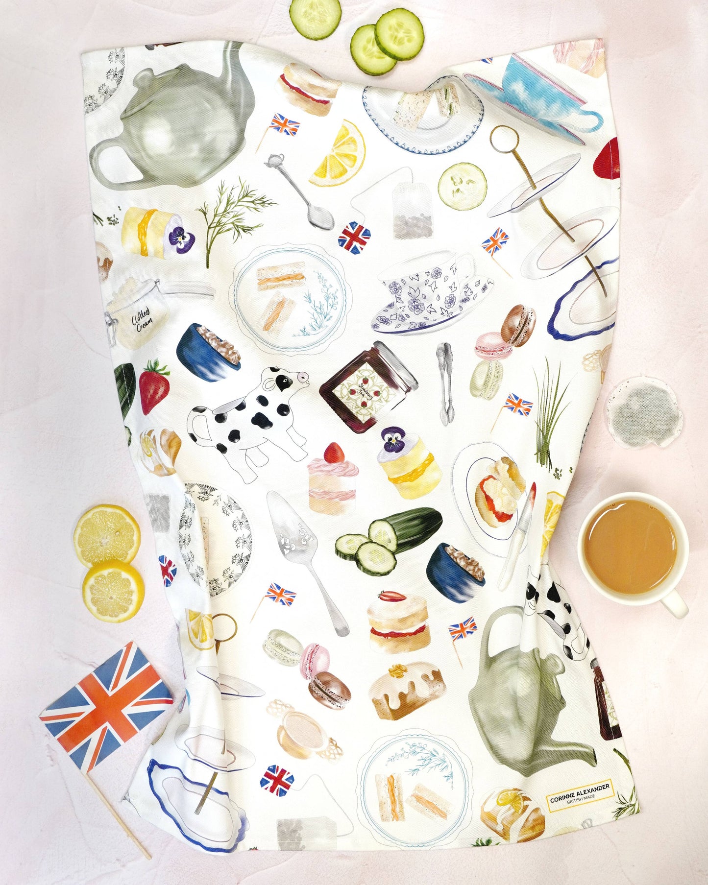 Afternoon Tea Towel - 100% Cotton – Typically British