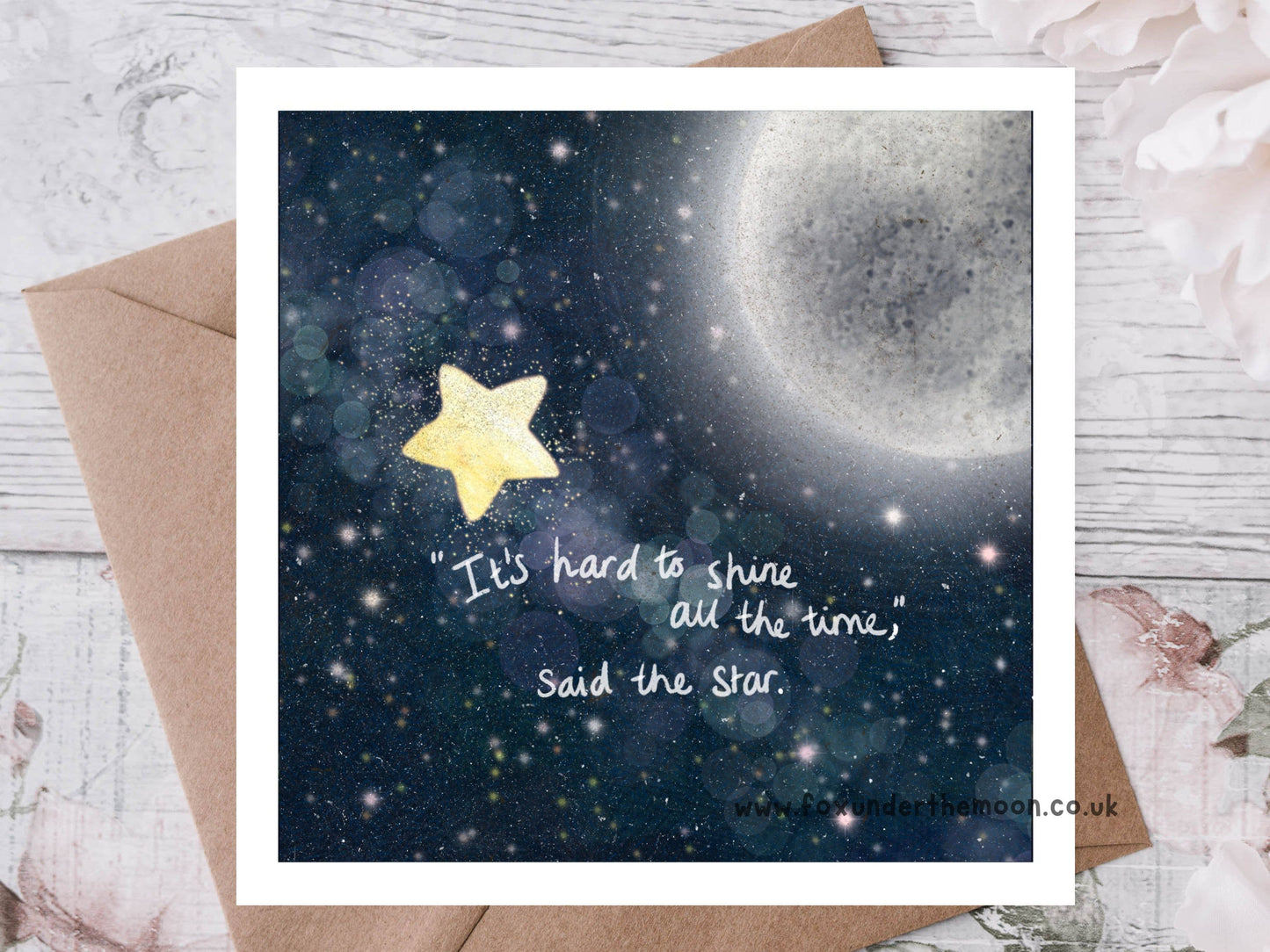 'Star' - Greeting Card by Fox Under The Moon